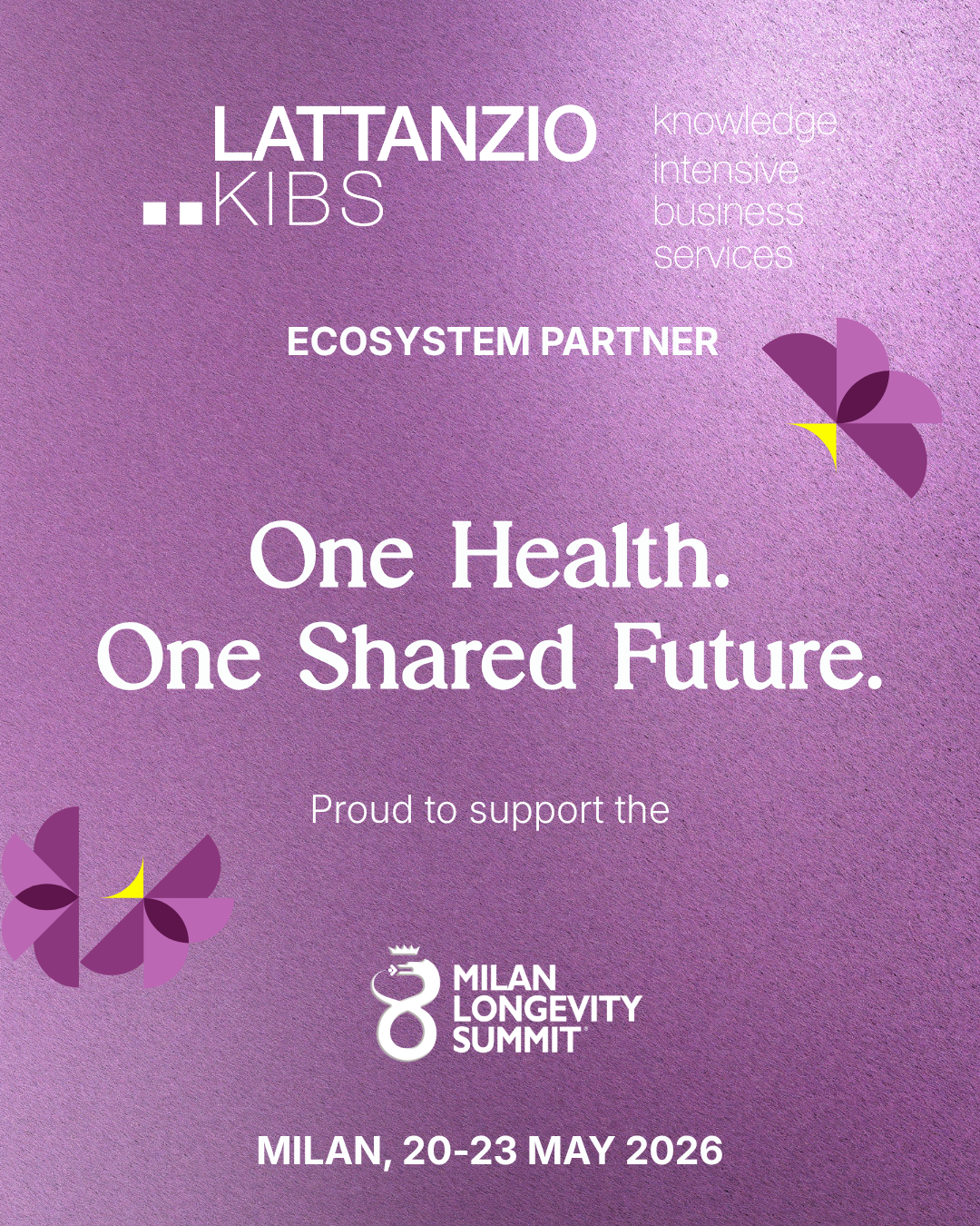 Lattanzio KIBS is an Ecosystem Partner of the Milan Longevity Summit 2026